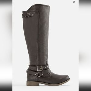 Just Fab Mina Black Boots Sz 7.5